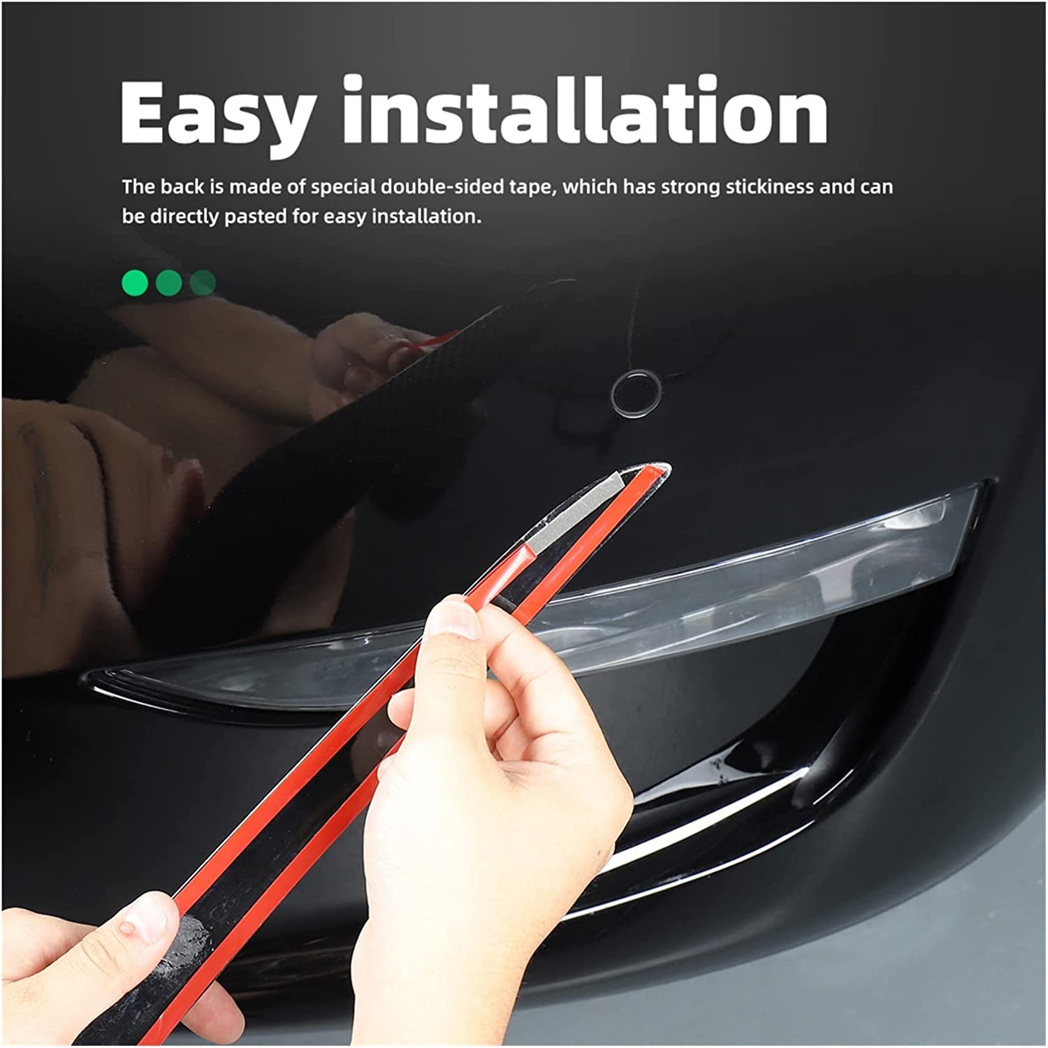 Tesla Model Y Fog Light Trim - Carbon Fiber Exterior Mods