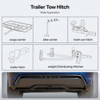 Trailer Tow Hitch for Model Y | 6500 lbs Capacity | No-Drill Install