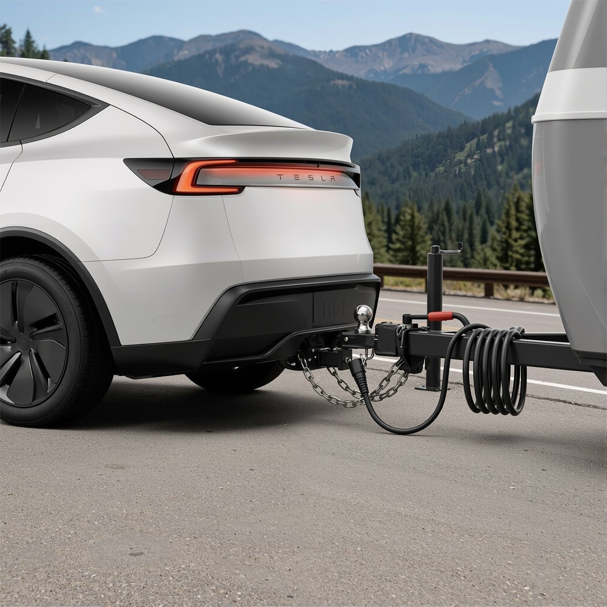 Trailer Tow Hitch for Model Y | 6500 lbs Capacity | No-Drill Install