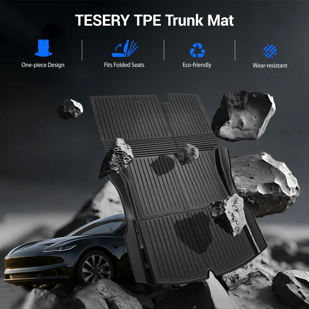 Trunk Mat With Backrest Mat for Model 3 Highland