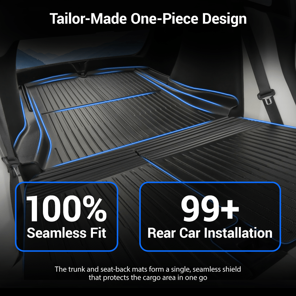 Trunk Mat With Backrest Mat for Model 3 Highland
