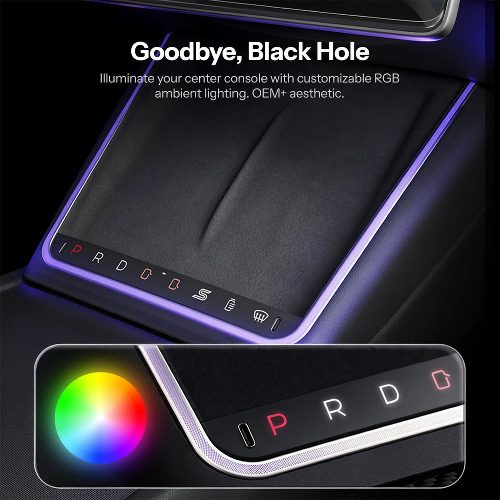 Wireless Charging Smart Button with Ambient Light for Model 3 Highland / Y Juniper