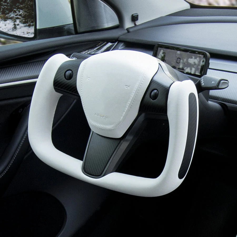 Yoke Carbon Fiber Steering Wheel for Model 3 / Y【Style 37】