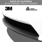 Front Lower Lip Wrap | Carbon Fiber Chin Spoiler Decal for Tesla Model S 2021-2026