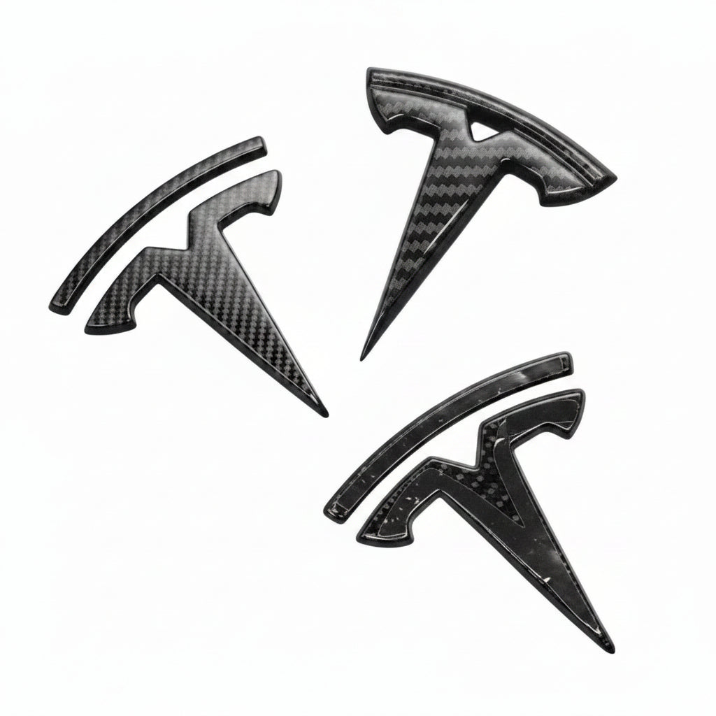 Tesla Logo "T" Emblem for Model 3 / Y (Set of 3)