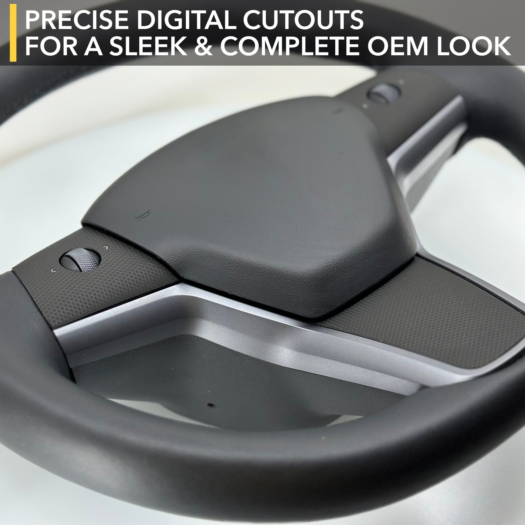 Steering Wheel Vinyl Cover | 2017-2023 Tesla Model 3 & 2021-2025 Tesla Model Y