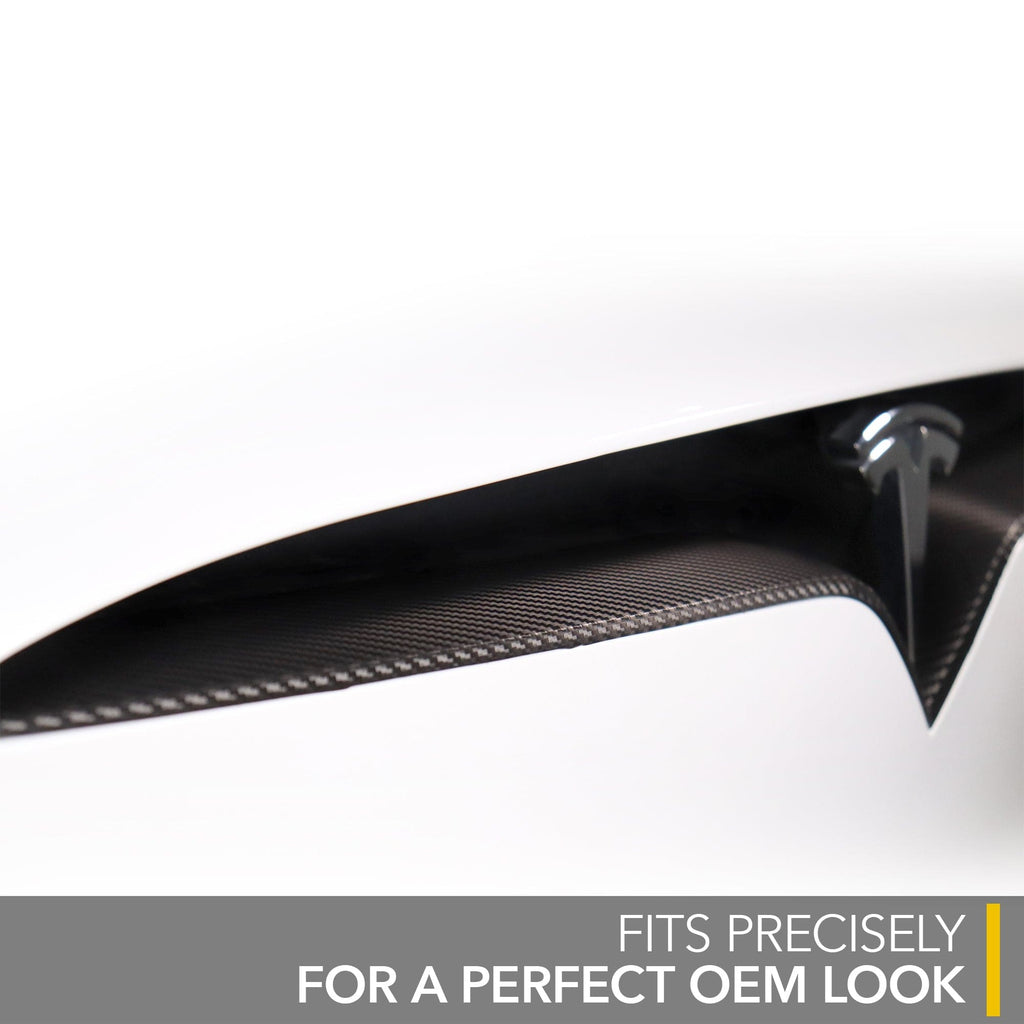 Front Upper Lip Wrap | Underhood Apron Trim Cover for Tesla Model S 2021-2025