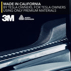 Interior Vinyl Wrap Kit | Plaid Style Black Carbon Fiber for Tesla Model S 2021-2026