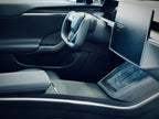 Interior Vinyl Wrap Kit | Plaid Style Black Carbon Fiber for Tesla Model S 2021-2026