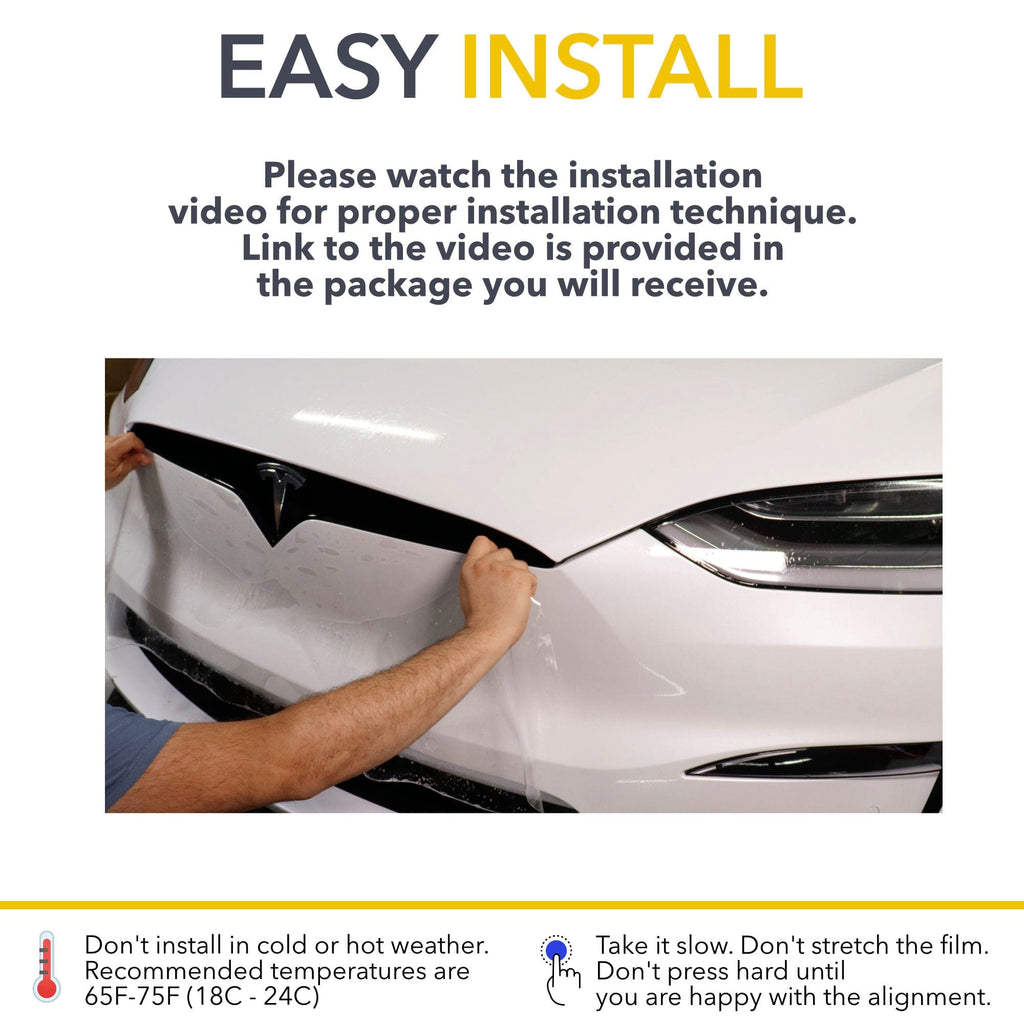 Mini Bumper PPF | Anti Scratch Paint Protection Film Cover for Tesla Model S 2021-2026