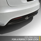 Rear Diffuser Lip Wrap | Carbon Fiber Decal for Tesla Model S 2021-2026