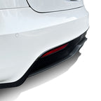 Rear Diffuser Lip Wrap | Carbon Fiber Decal for Tesla Model S 2021-2026
