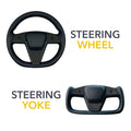 Steering Wheel / Yoke Vinyl Covers | 2021-2026 Tesla Model S / Model X