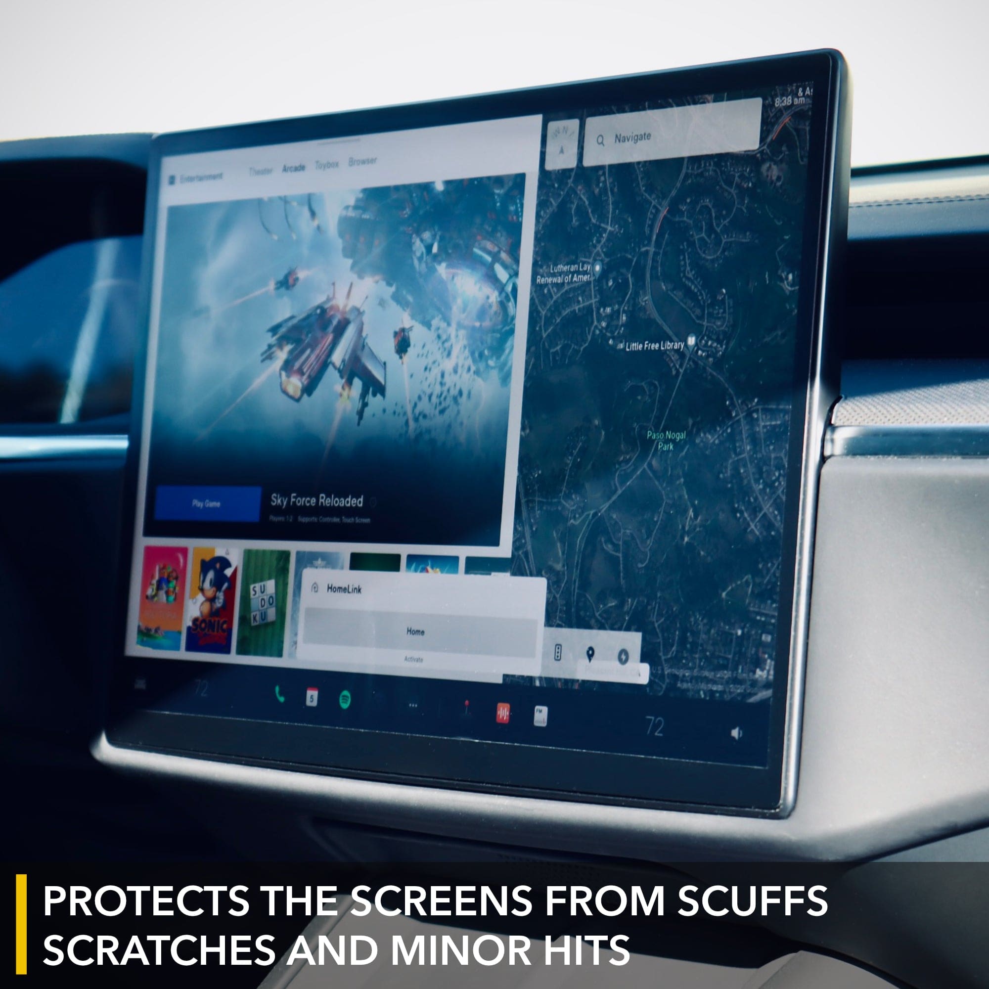 Tempered Glass Screen Protector | Front Only 9H for Tesla Model S / Tesla Model X 2021 - 2026