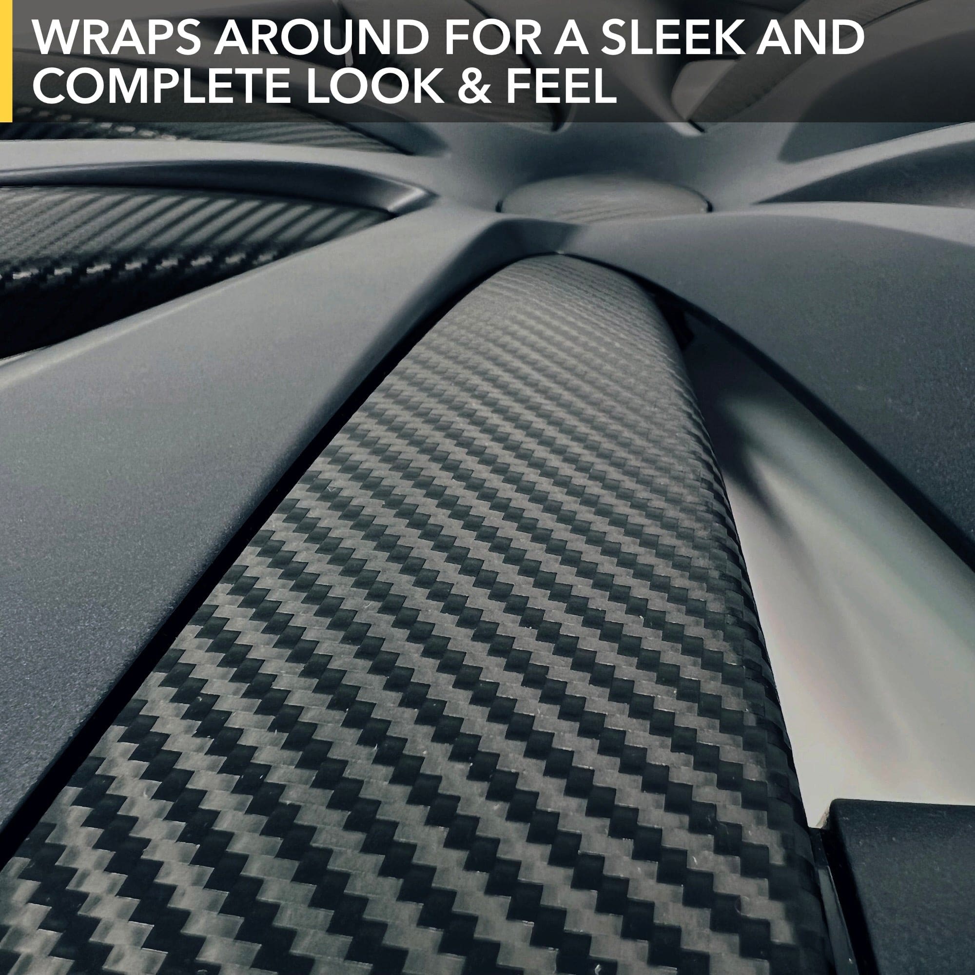 Tempest Wheels Vinyl Wrap | Carbon Fiber Film Decal for Tesla Model S 2021-2026