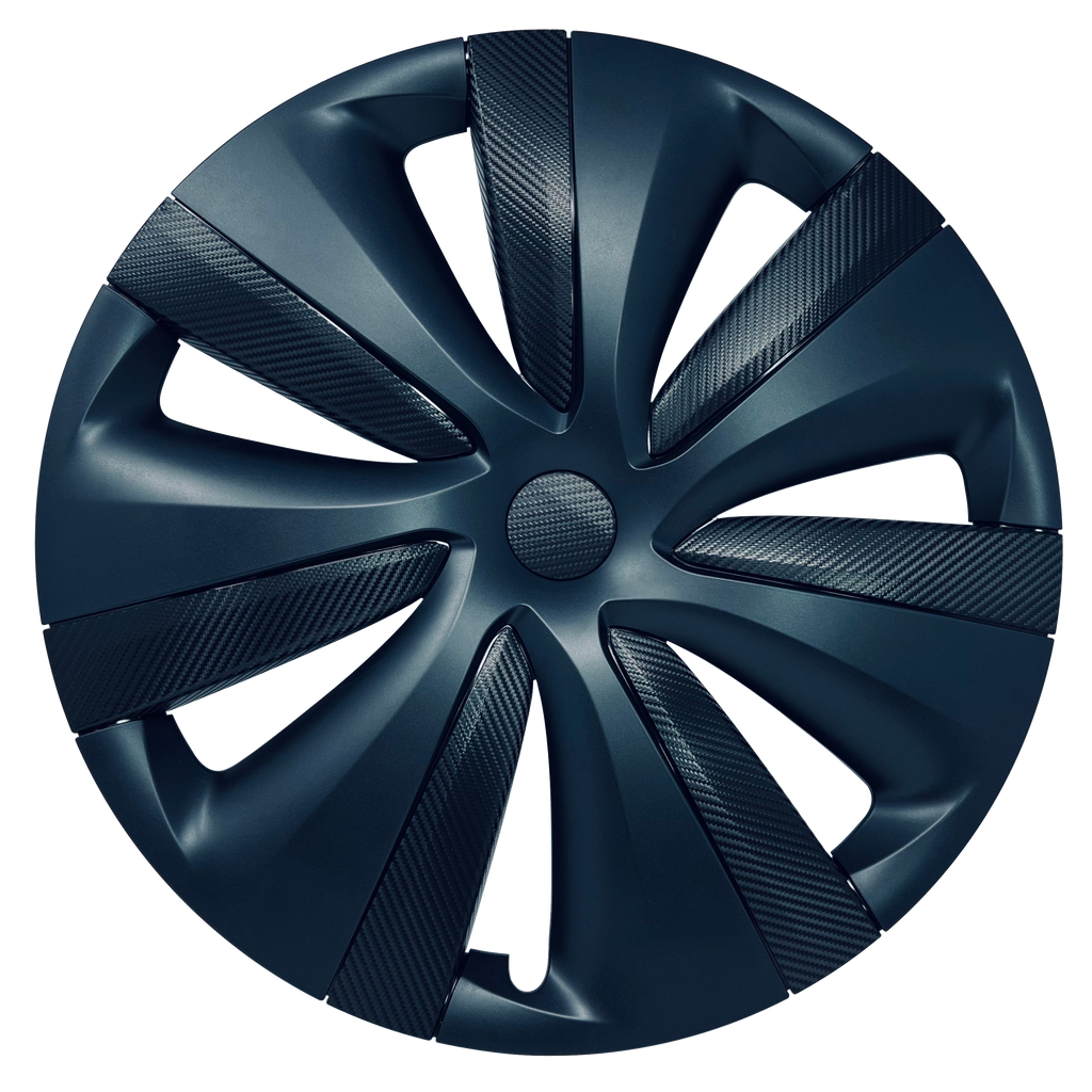 Tempest Wheels Vinyl Wrap | Carbon Fiber Film Decal for Tesla Model S 2021-2026