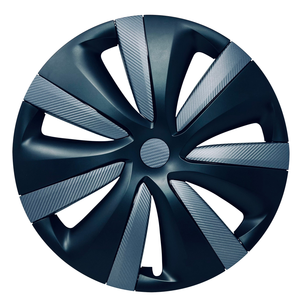 Tempest Wheels Vinyl Wrap | Carbon Fiber Film Decal for Tesla Model S 2021-2026