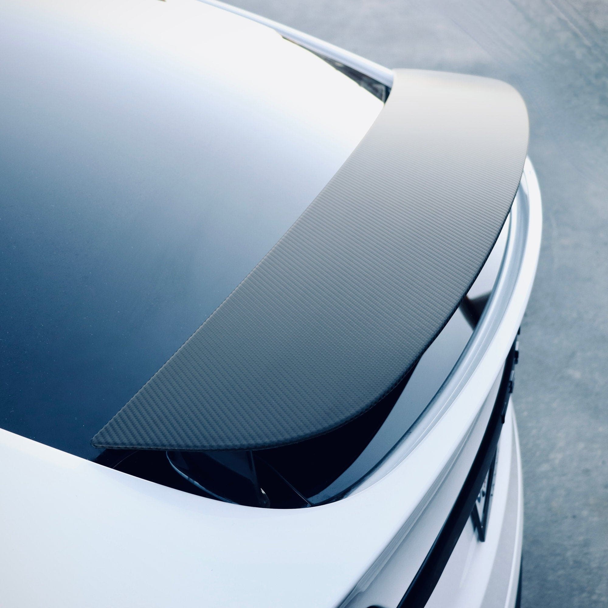 Carbon Fiber Spoiler Wrap | Tesla Model X 2016-2026 including Plaid & Long Range