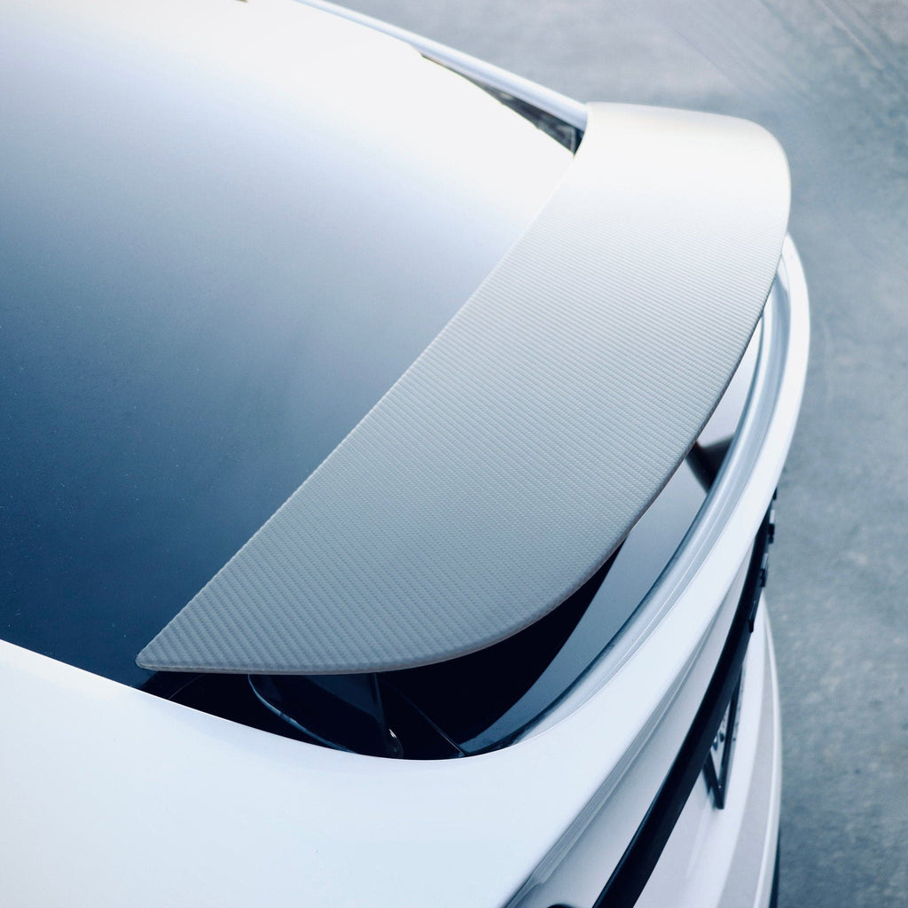Carbon Fiber Spoiler Wrap | Tesla Model X 2016-2026 including Plaid & Long Range