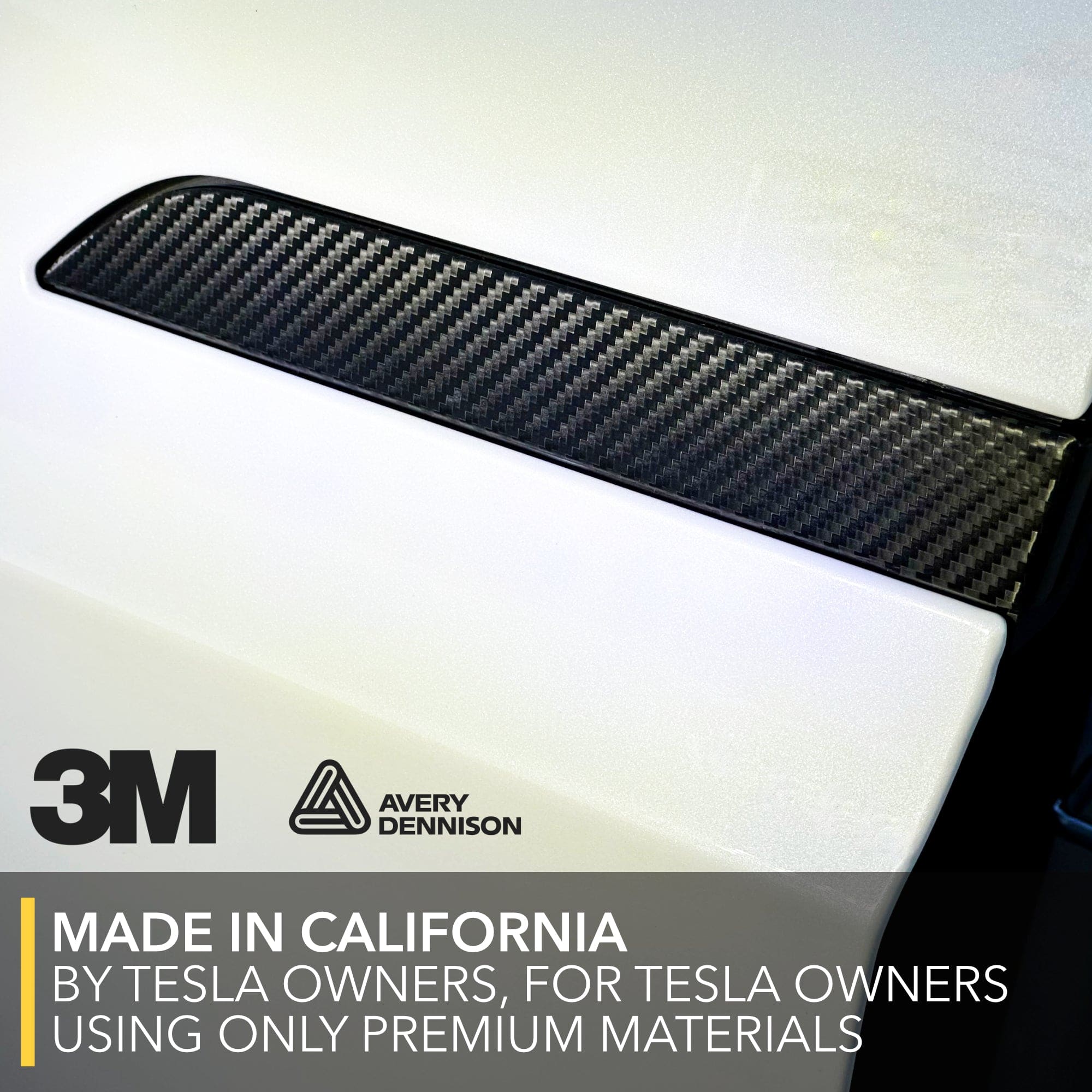 Door Handles Vinyl Wrap Covers | Carbon Fiber for Tesla Model X