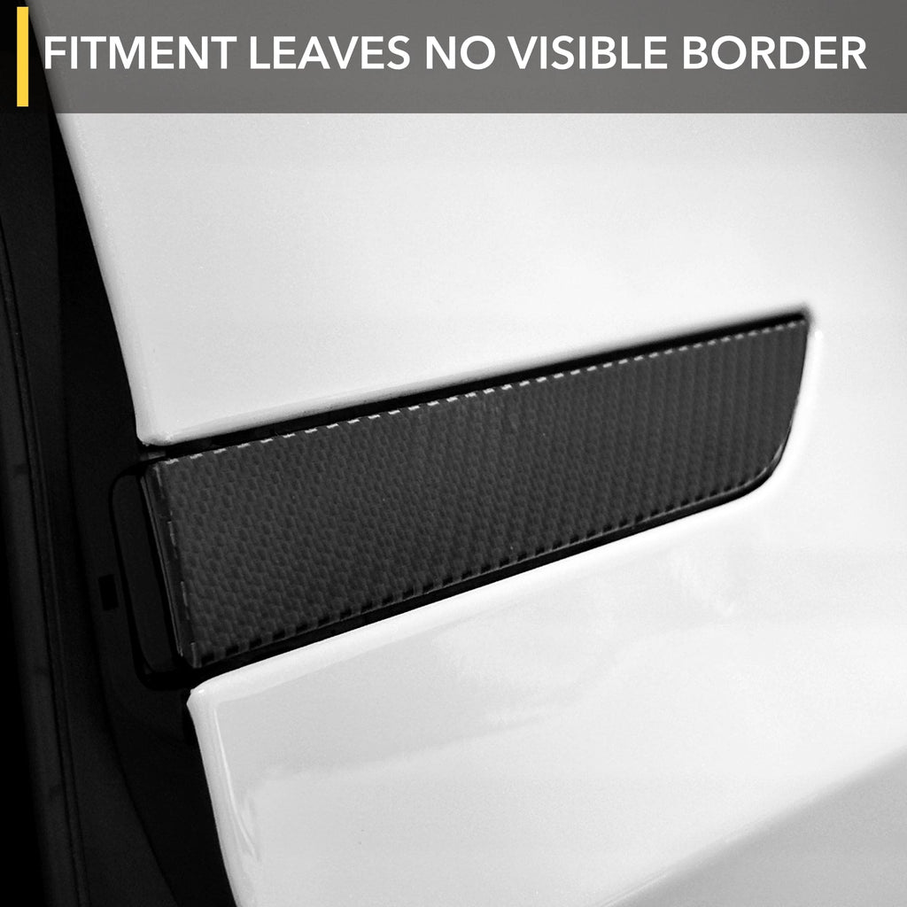 Door Handles Vinyl Wrap Covers | Carbon Fiber for Tesla Model X