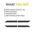 Door Handles Vinyl Wrap Covers | Carbon Fiber for Tesla Model X
