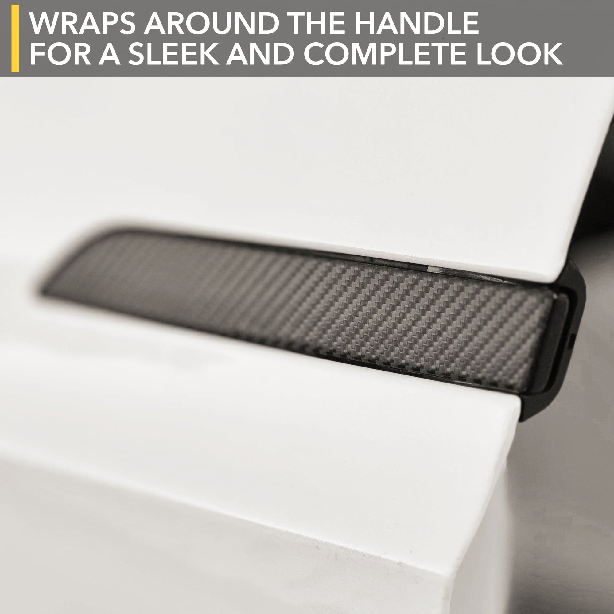 Door Handles Vinyl Wrap Covers | Carbon Fiber for Tesla Model X