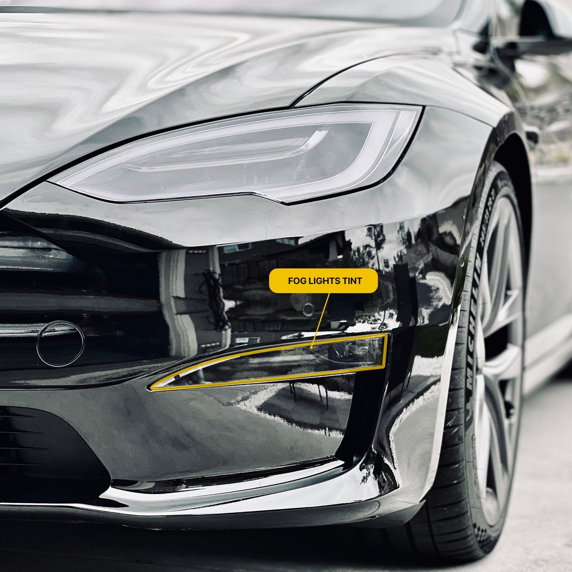 Fog Lights Smoke Tint | Tesla Model S / Model X 2021-2026