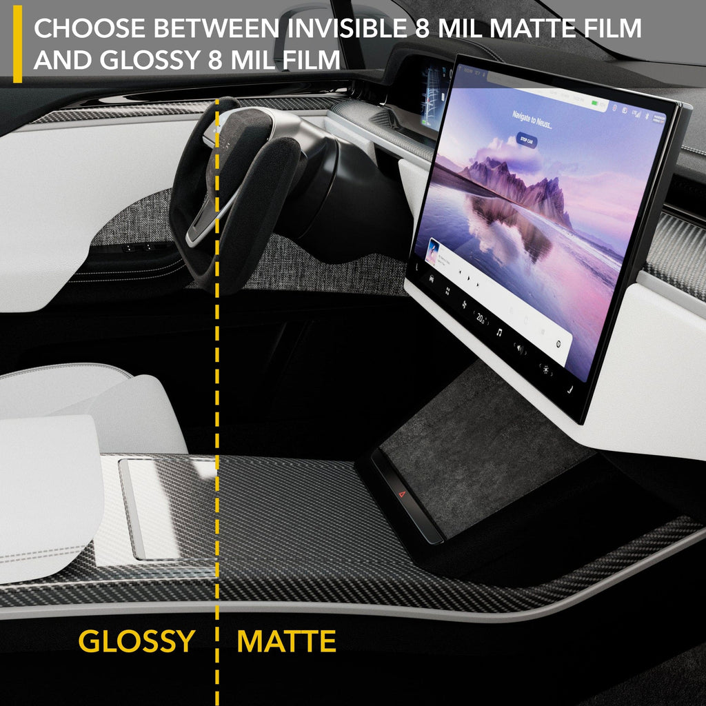 Interior PPF Kit | Tesla Model X Plaid 2021-2026 Refresh - Paint Protection Film Wrap for All Carbon Fiber Trims