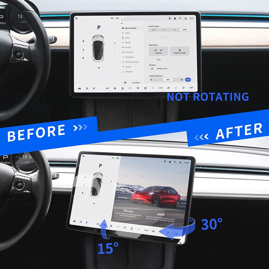 Model Y / Model 3 Highland Screen Swivel Rotating Mount Kit (Fits RHD & LHD) |