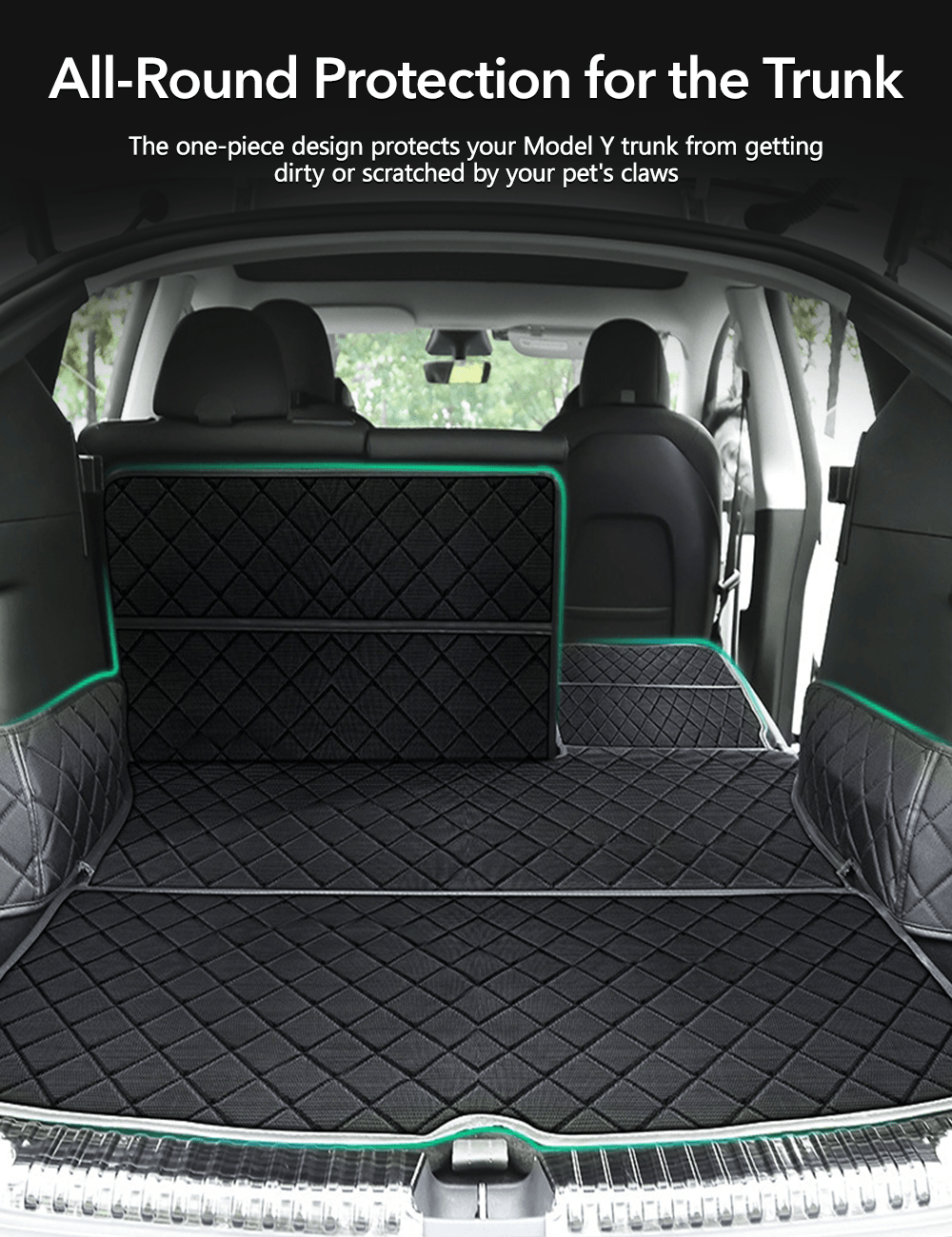 Trunk Mat Waterproof Car Dog Cover for Model Y |
