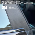 B Pillars Vinyl Wrap | Tesla Model 3 Highland - Carbon Fiber Film Decal