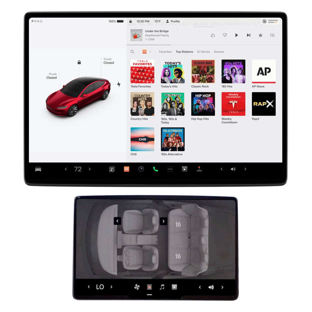 Screen Protectors | 2026+ Tesla Model Y Juniper and 2024+ Tesla Model 3 Highland 9H PET Ultra Tough
