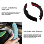 Ultra-thin Alcantara Steering Wheel Cover for Model 3 / Y |
