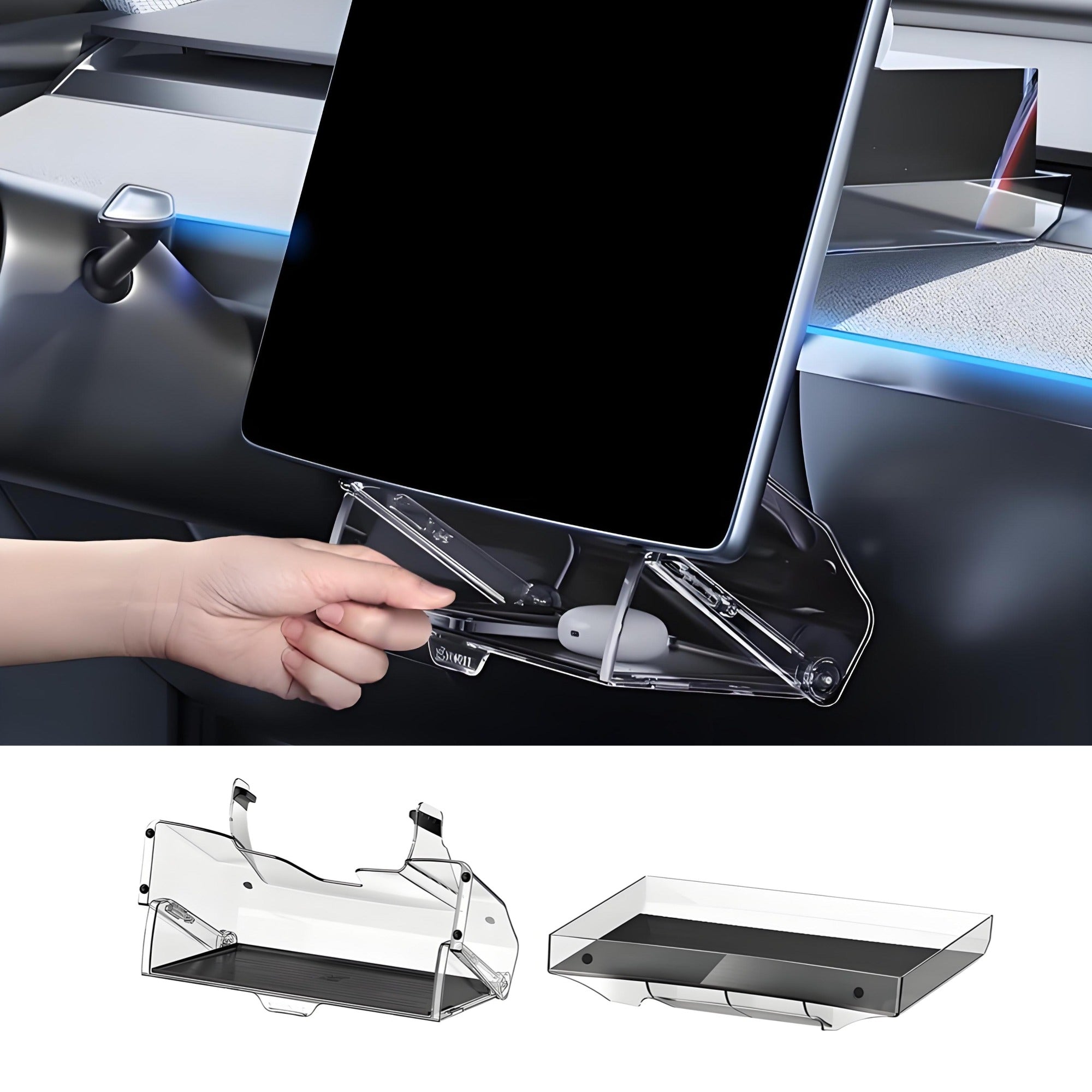Under Screen Storage Organizer for Model Y Juniper & Model 3 Highland |
