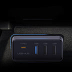 Glove Box USB Hub for Model 3/Y 2021.11+ | Dedicated Dashcam Port | Type-C | Compact