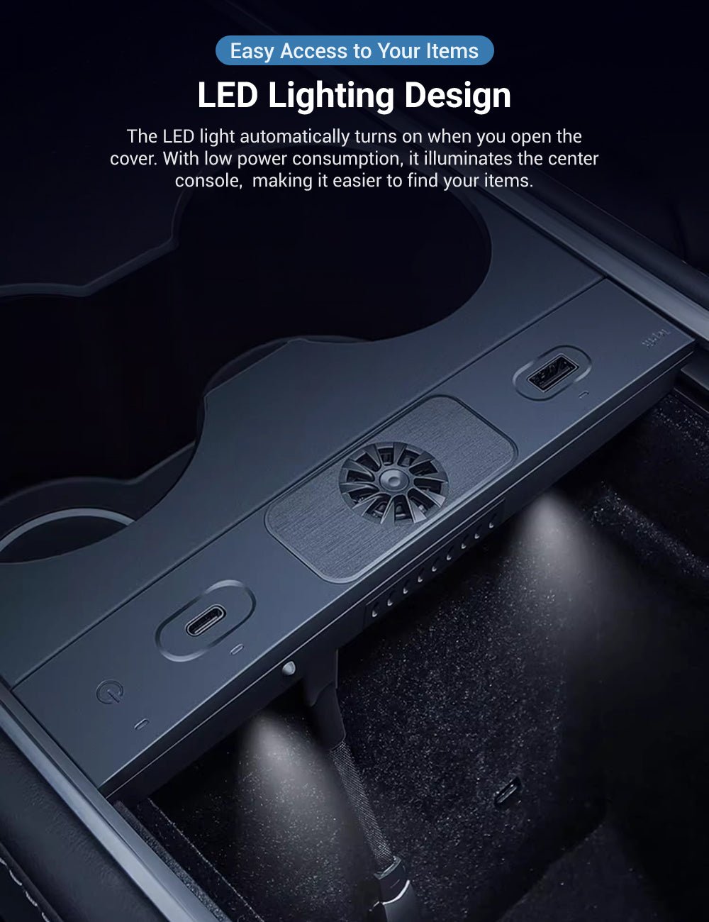 USB Hub Docking Station With Aromatherapy for Model 3/Y