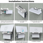 Wall Mount Kit for Starlink Gen 3 Router & Power Adapter