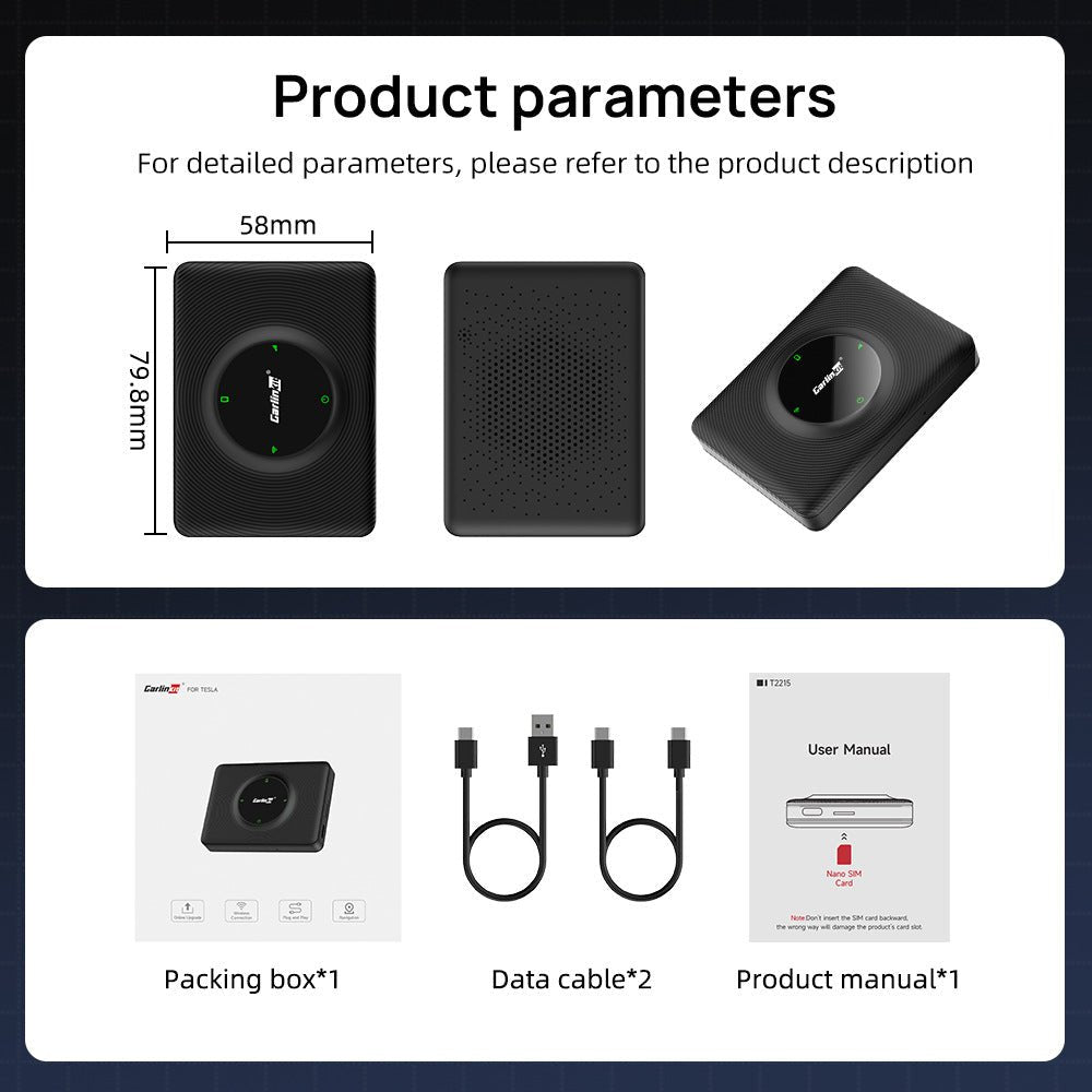 Wireless Apple CarPlay Adapter for Tesla |