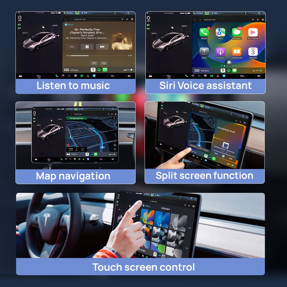 Wireless Apple CarPlay Adapter for Tesla |
